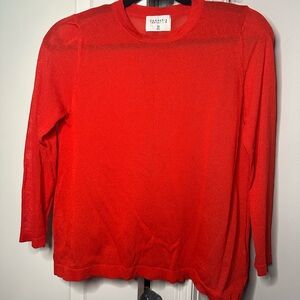Bright Red Knit Sweater by Compañía Fantástica